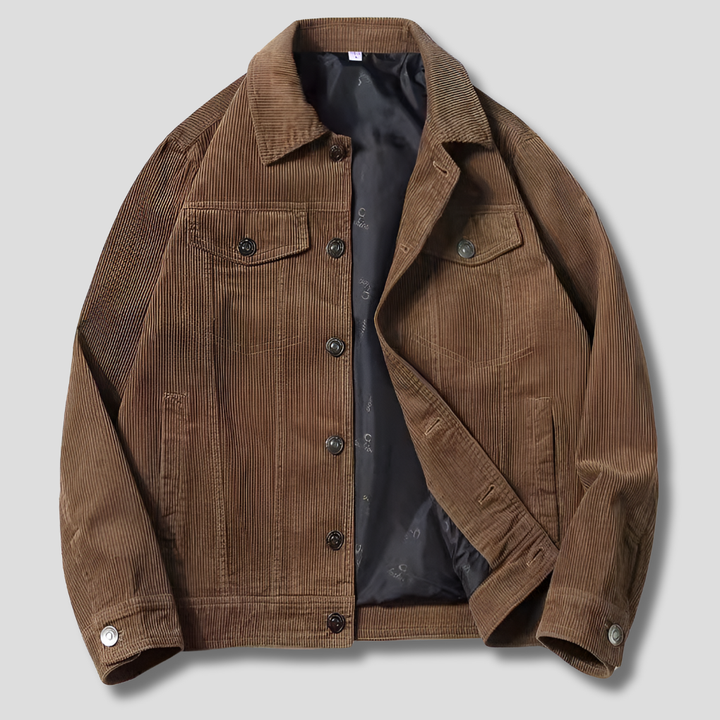 Veste en Corduroy pour Homme – Coupe Fine au Style Épuré