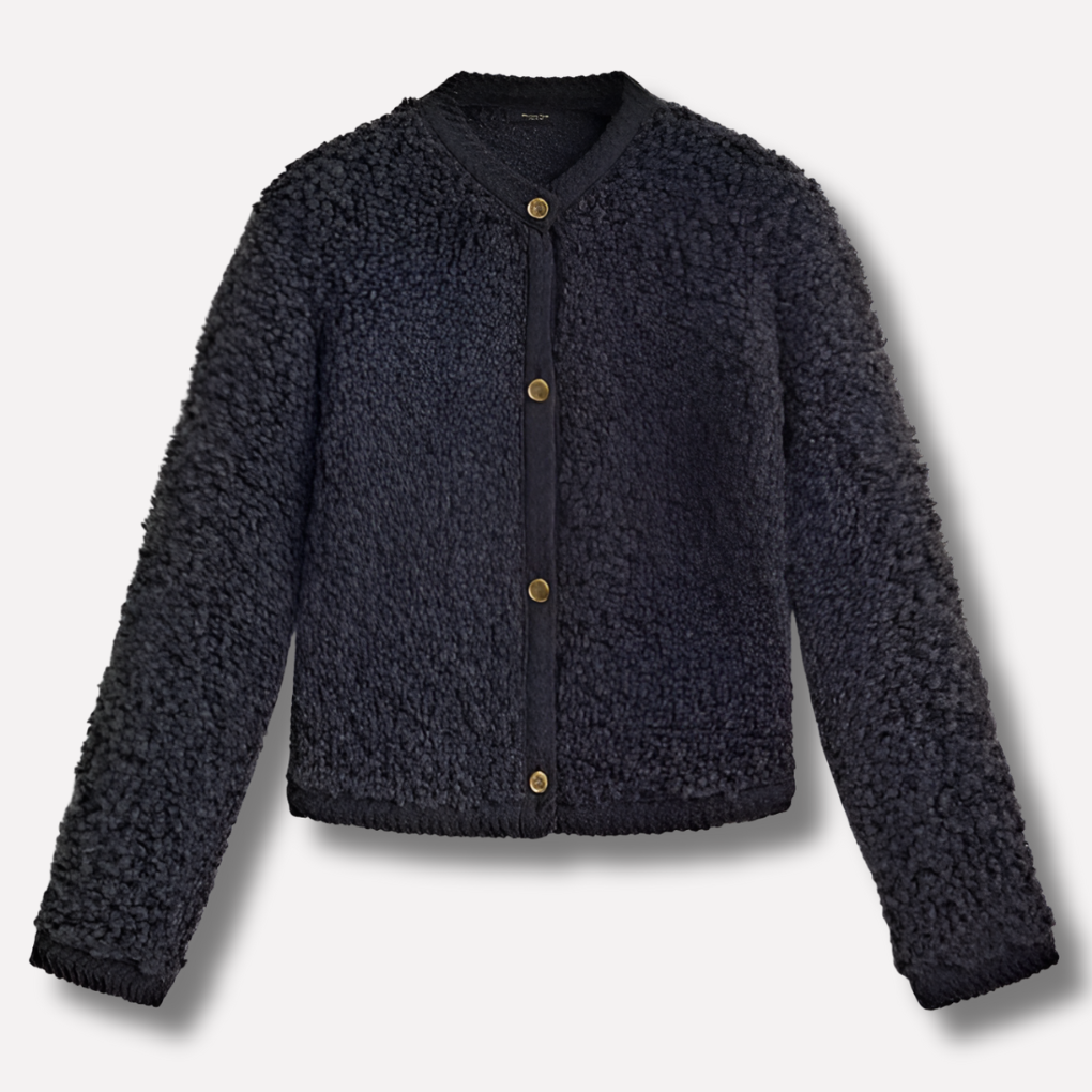 Cardigan à Boutons pour Femmes – Couche Douce avec Texture Déclaration
