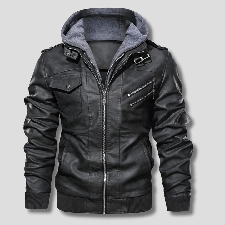 Veste en cuir pour homme