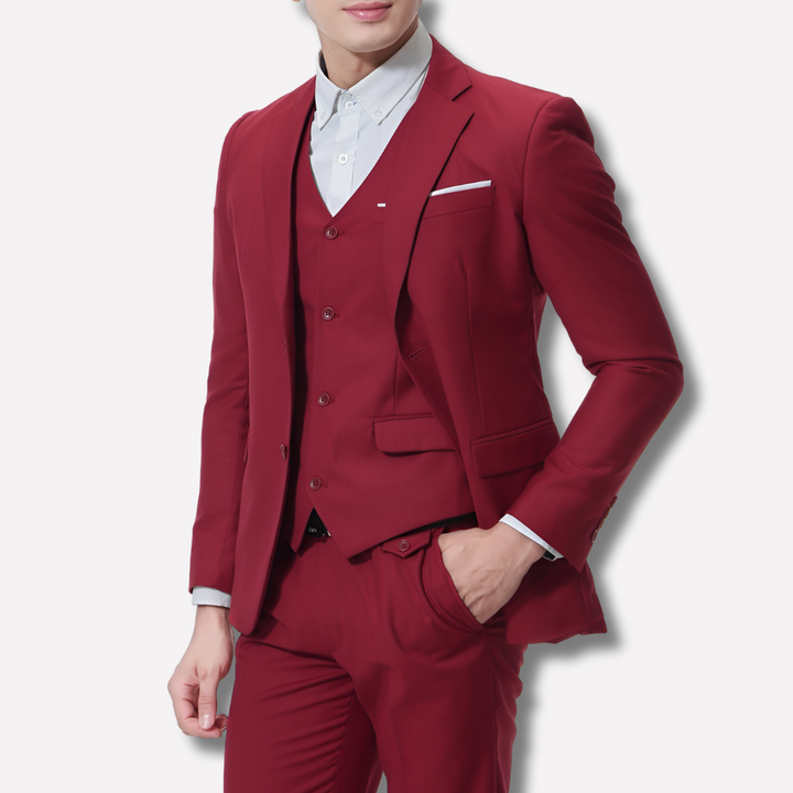 Costume 3 Pièces Slim-Fit pour Homme