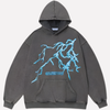 Sweat à capuche graphique unisexe oversize impression 3D