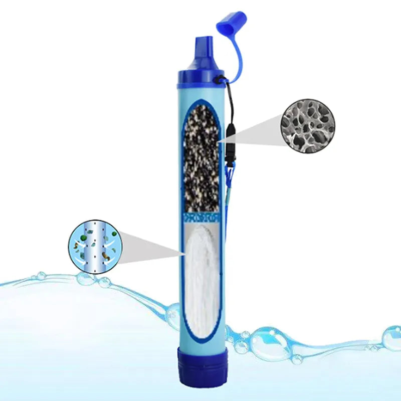 Filtre à eau d'urgence pour la survie en extérieur – Hydratation fiable dans n'importe quel environnement