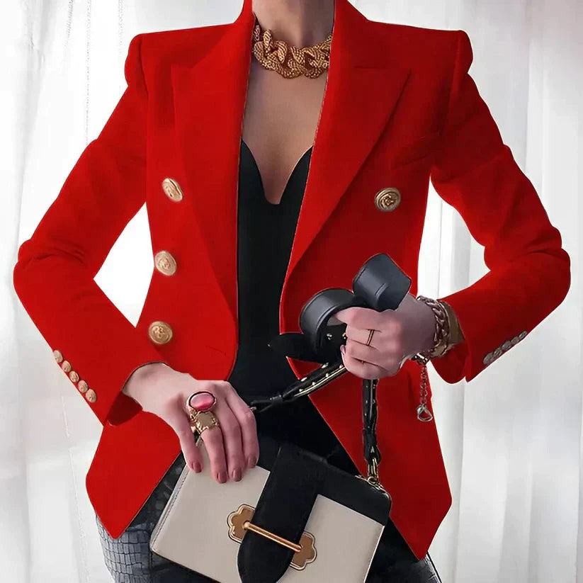 Blazer Femme Inspiré Ancien Taille Classique avec une Touche Contemporaine