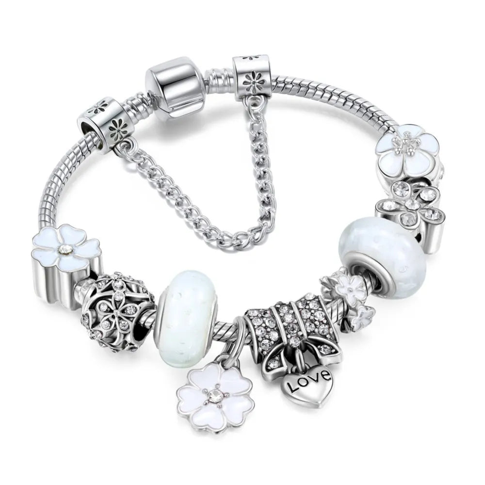Bracelet Charme en Alliage Électroplaqué Unique