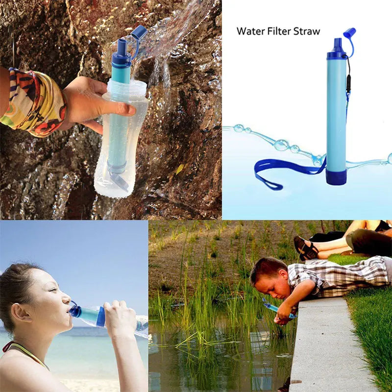 Filtre à eau d'urgence pour la survie en extérieur – Hydratation fiable dans n'importe quel environnement