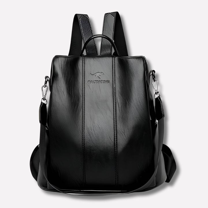Sac à dos en cuir antivol pour femme