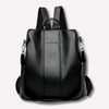Sac à dos en cuir antivol pour femme