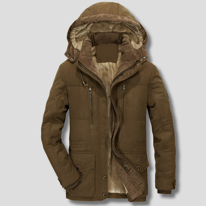Manteau d'hiver tout temps pour hommes chauffant imperméable respirant