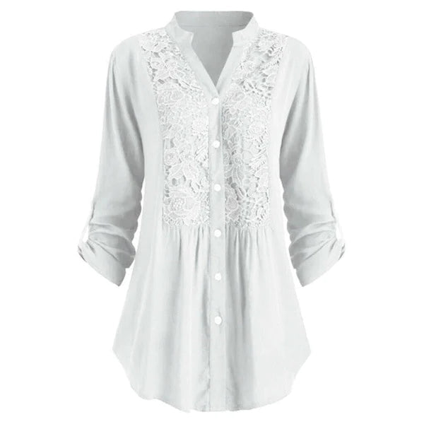 Blouse en dentelle élégante avec broderie