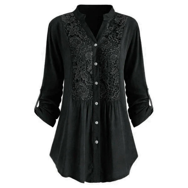 Blouse en dentelle élégante avec broderie