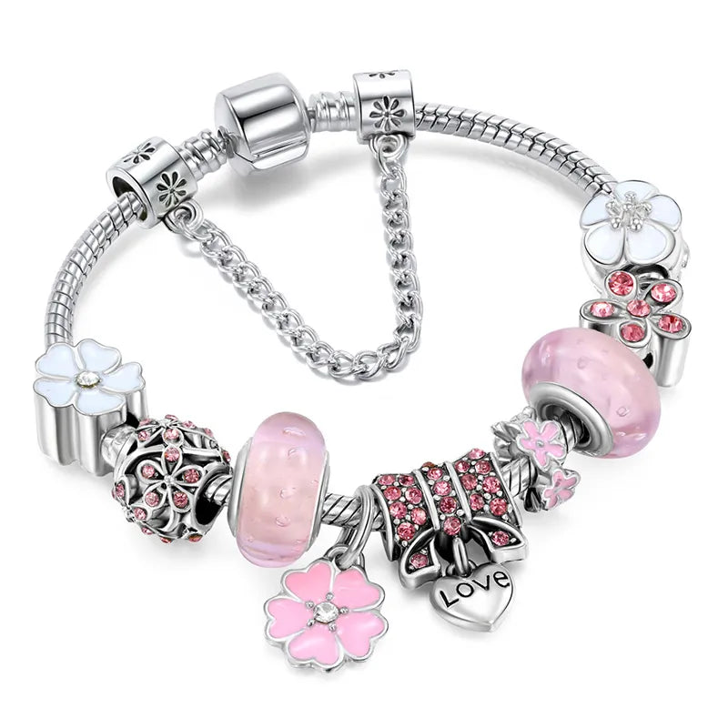 Bracelet Charme en Alliage Électroplaqué Unique