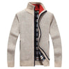 Pull homme tricoté avec zip pour chaleur et style