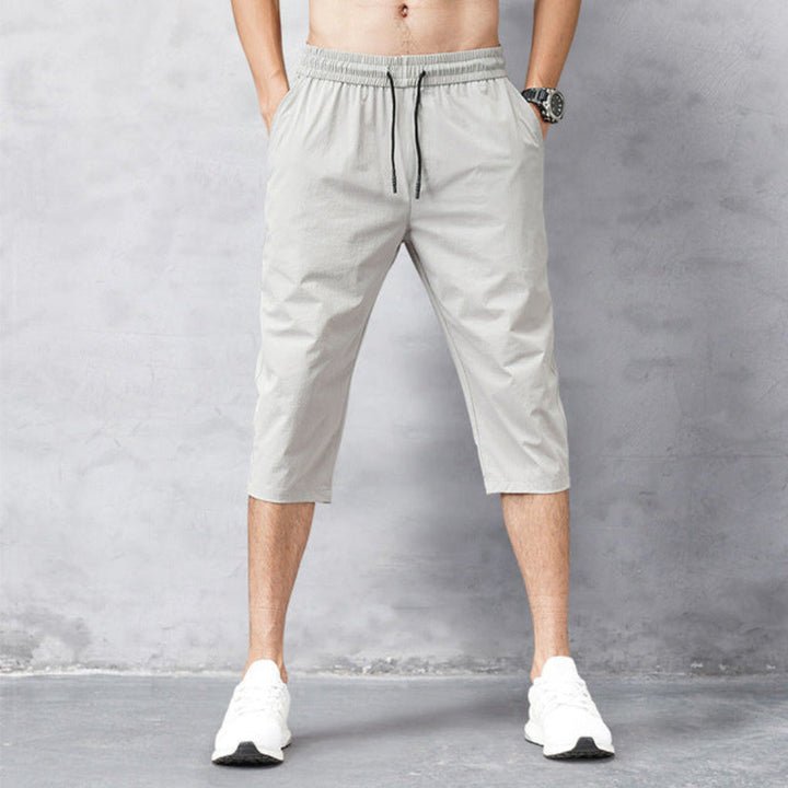 Pantalons en nylon 3/4 pour hommes – Séchage rapide et polyvalents