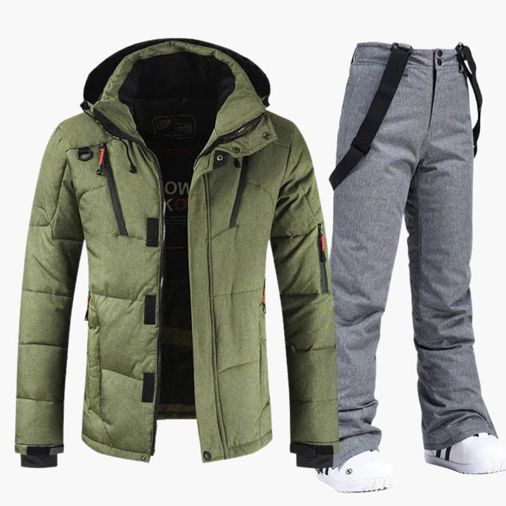 Ensemble de Ski pour Hommes – Veste à Capuche et Pantalon