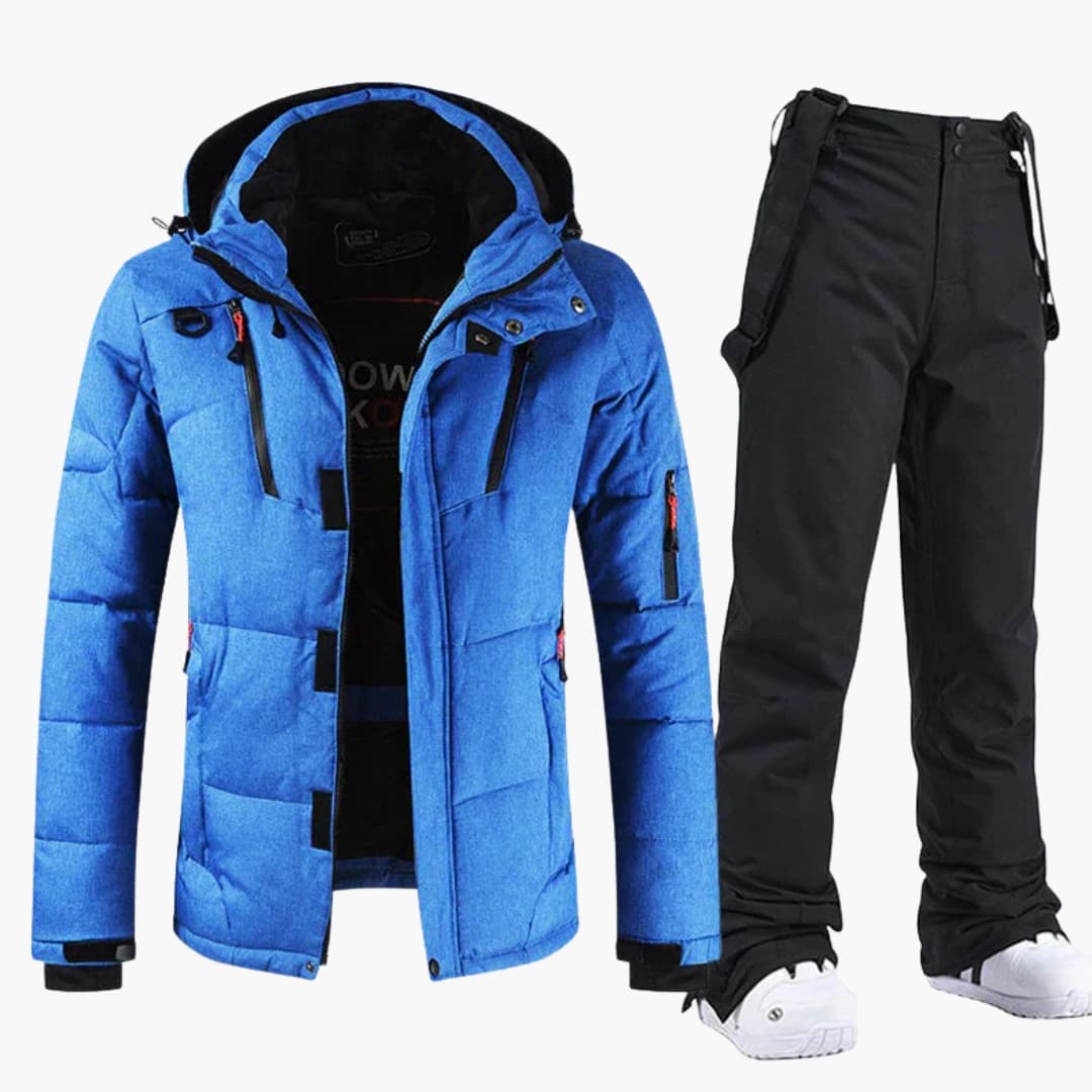 Ensemble de Ski pour Hommes – Veste à Capuche et Pantalon