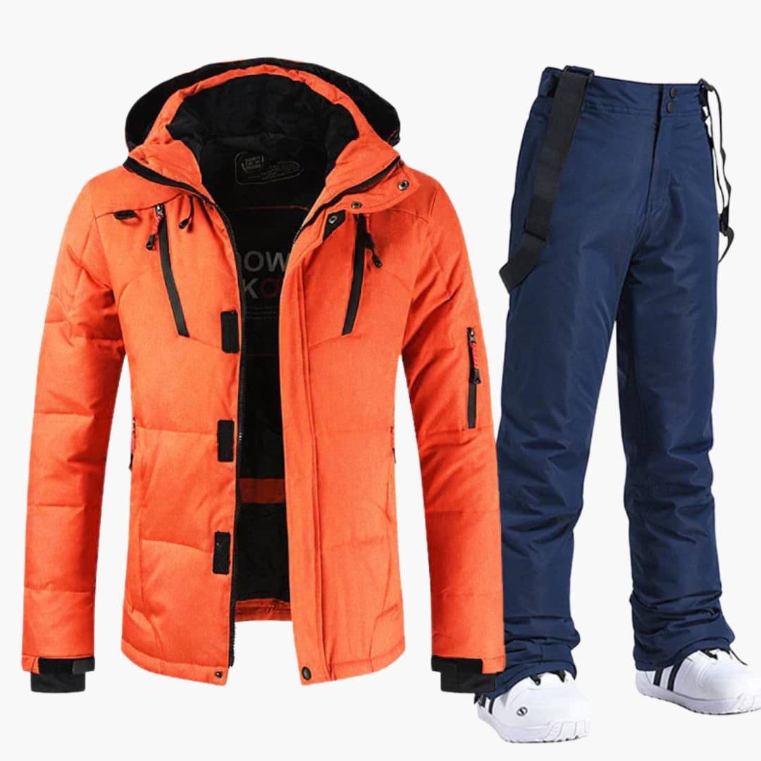 Ensemble de Ski pour Hommes – Veste à Capuche et Pantalon