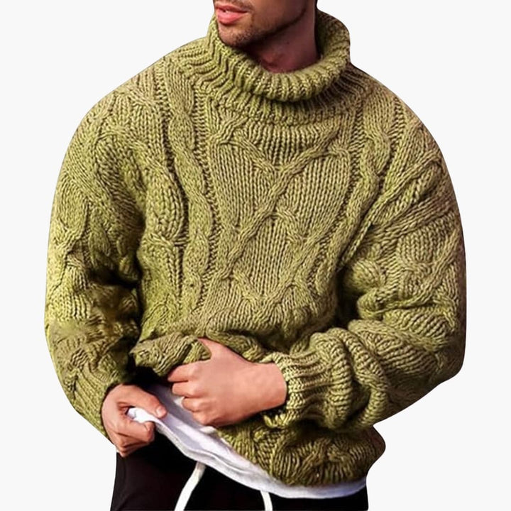Pull-over col roulé pour homme – Pull en maille classique