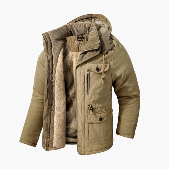 Veste d'hiver pour homme – Couche extérieure avec capuche