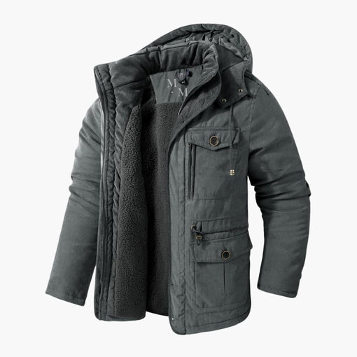 Veste d'hiver pour homme – Couche extérieure avec capuche