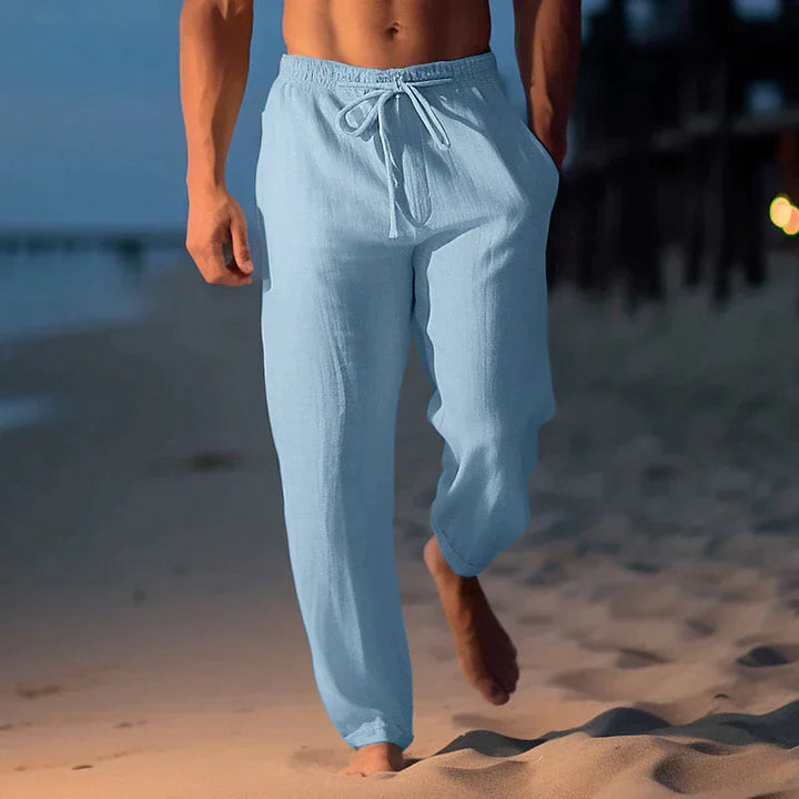 Zanjoe – Pantalons en Lin Tendance pour Hommes