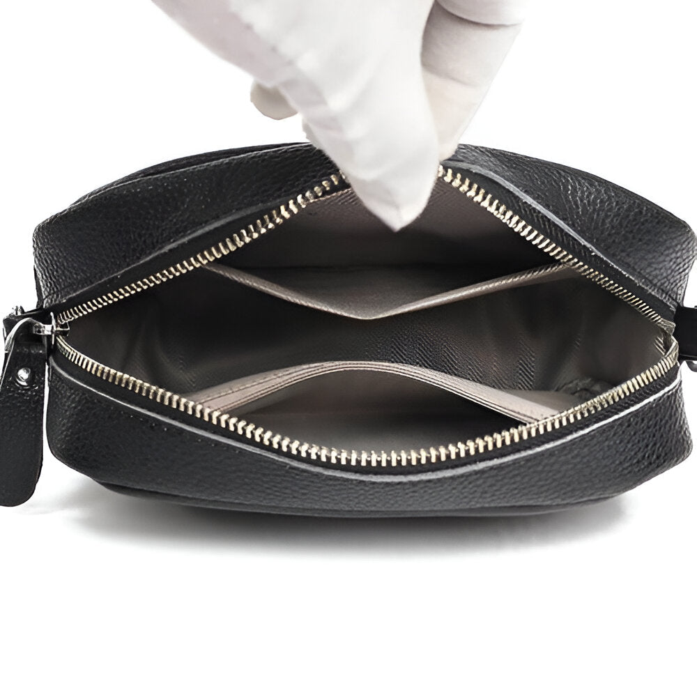 ChicZag Crossbody Bag - Sac à bandoulière rectangulaire en cuir pour femmes
