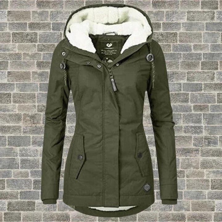 Manteau d'hiver avec capuche pour femmes – Couche pratique pour le froid