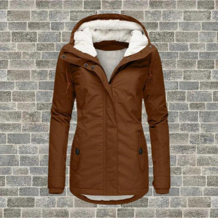 Manteau d'hiver avec capuche pour femmes – Couche pratique pour le froid