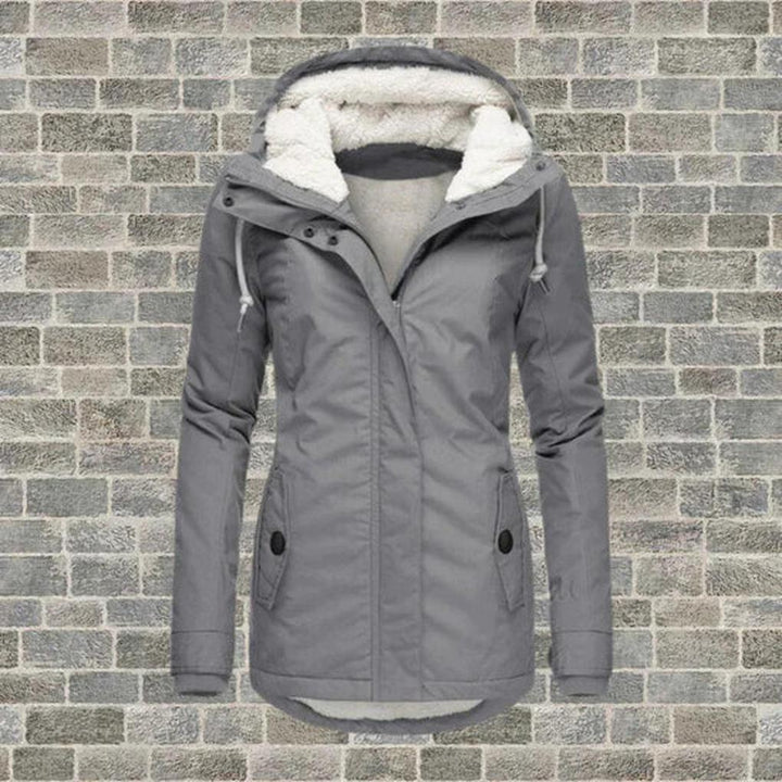 Manteau d'hiver avec capuche pour femmes – Couche pratique pour le froid