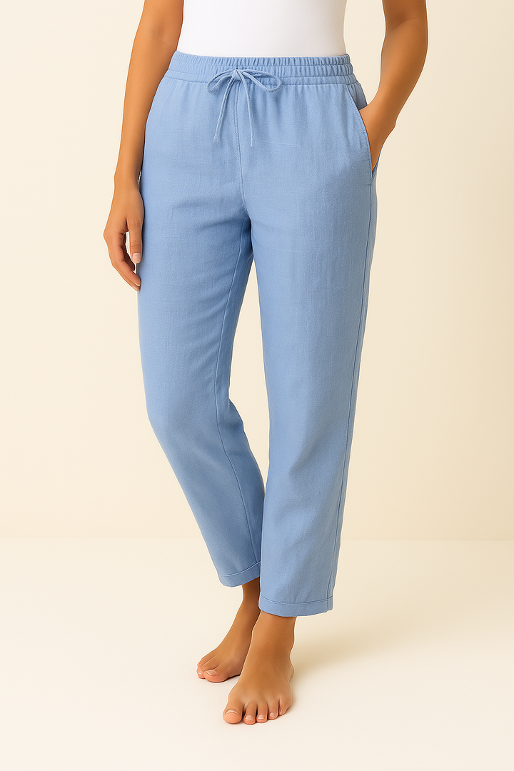 Pantalons en Mélange de Lin Élégance Sans Effort pour Chaque Occasion