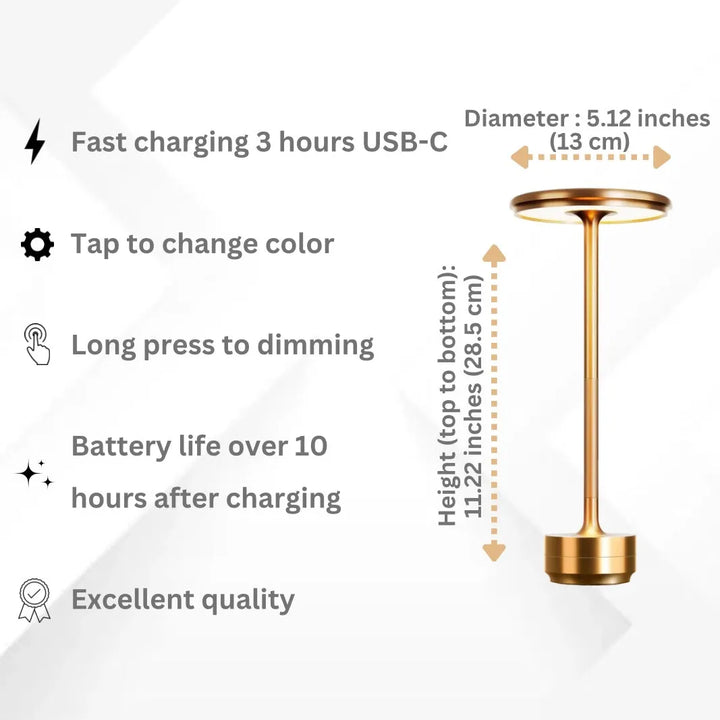 Lampe de Table Sans Fil de Chargement Simple