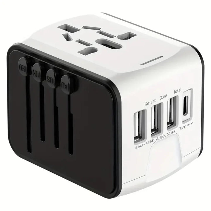Adaptateur de prise de voyage international compact, sécurisé et rapide pour utilisation mondiale