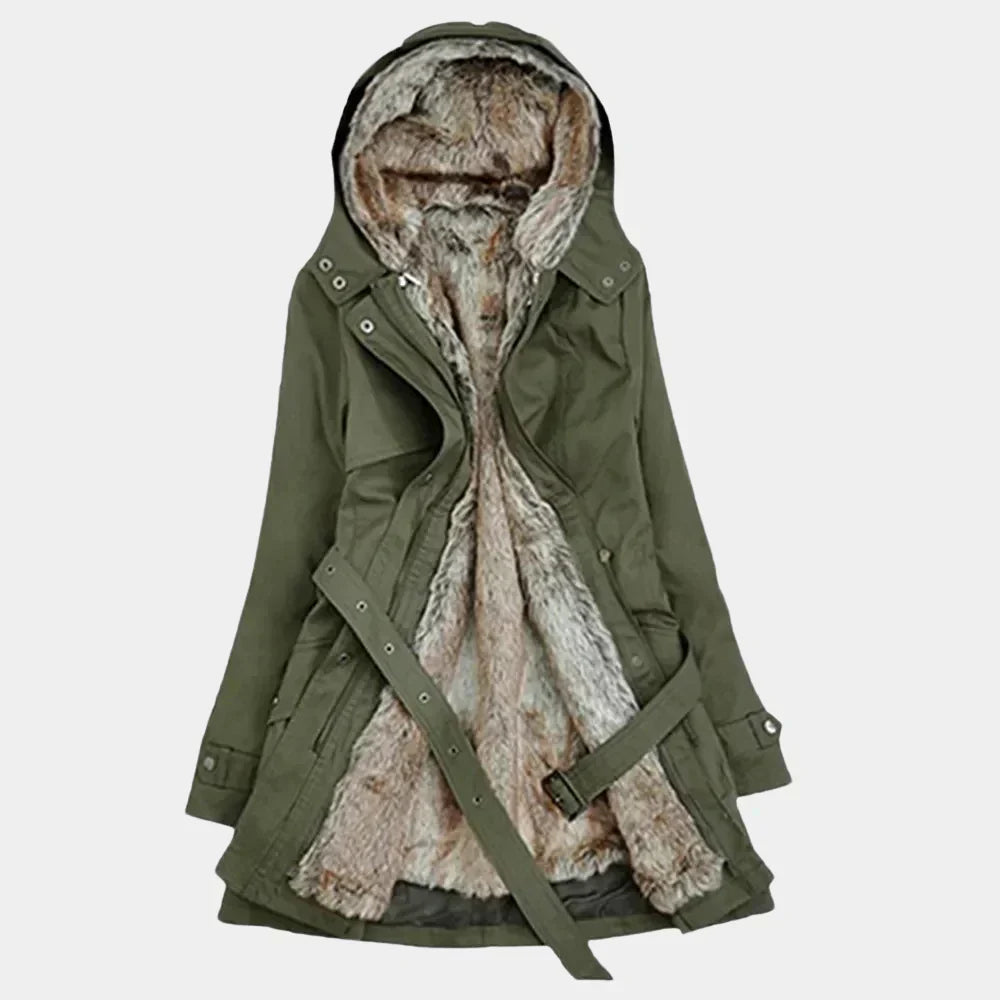 Parka Élégante pour Femme avec Doublure en Fourrure Synthetique