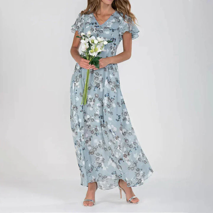 Robe Maxi Imprimé Floral Vintage pour Femme