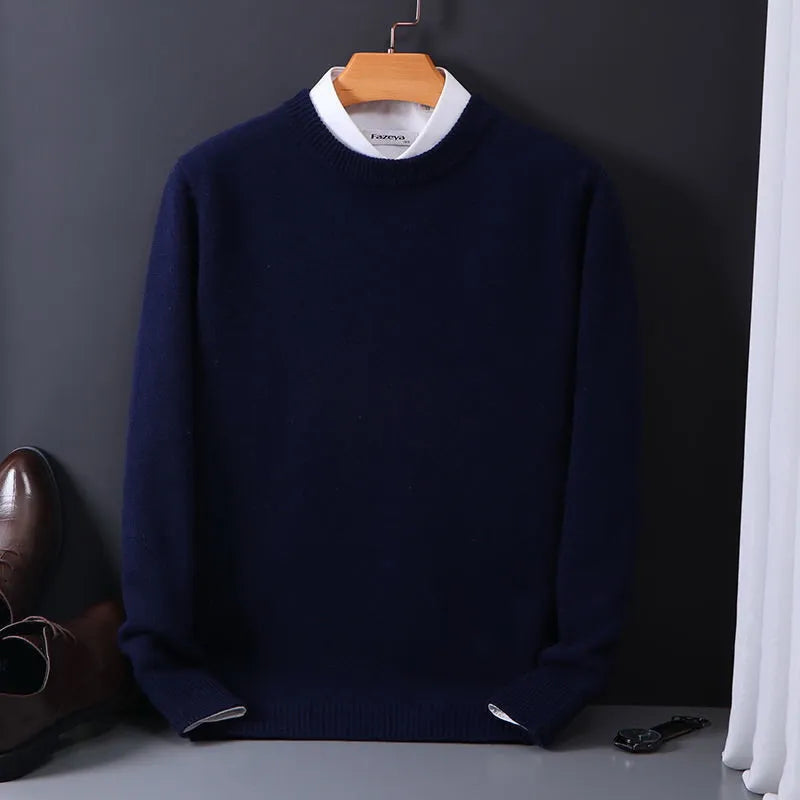 Pull en faux cachemire pour hommes