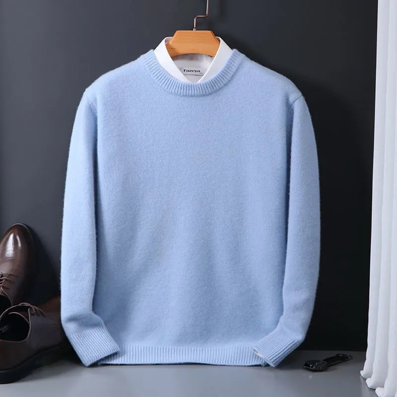 Pull en faux cachemire pour hommes