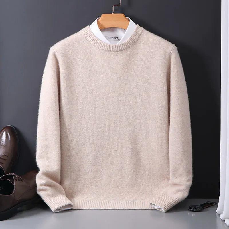 Pull en faux cachemire pour hommes
