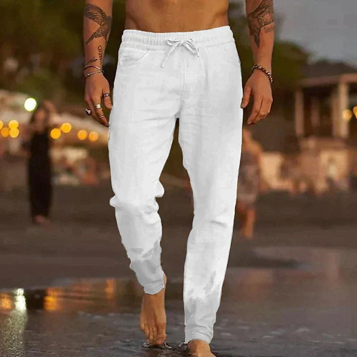 Jaxx – Pantalons en lin pour hommes