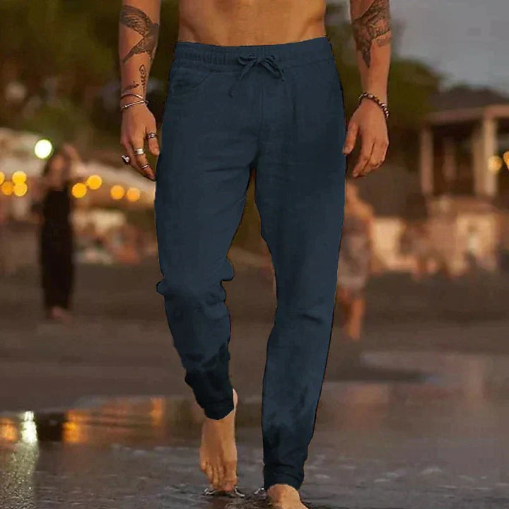 Jaxx – Pantalons en lin pour hommes