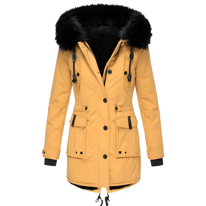 Manteau d'hiver avec capuche pour femmes chaleur stylée pour jours froids