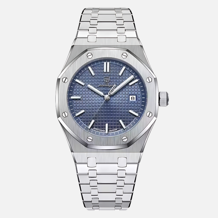 Montre Homme en Acier Inoxydable Élégante