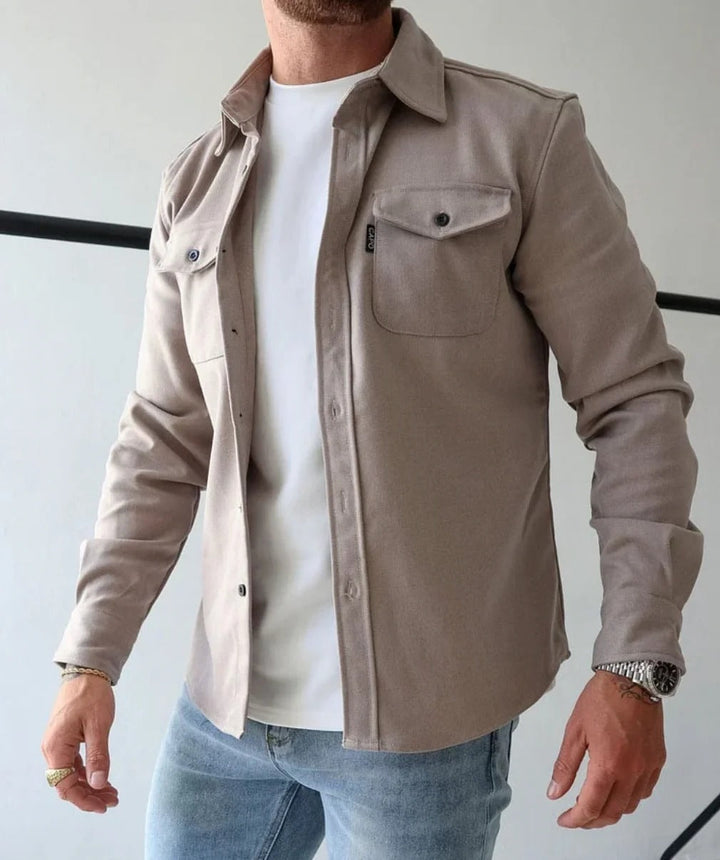 Chemise Jacket Boutonnée – Style Polyvalent pour Toute Occasion