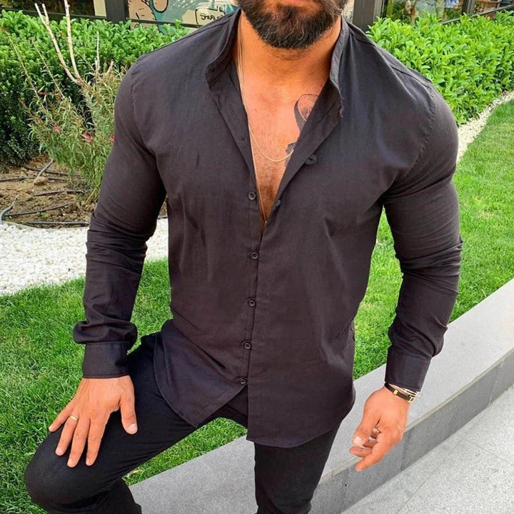 Chemise en lin respirante pour homme