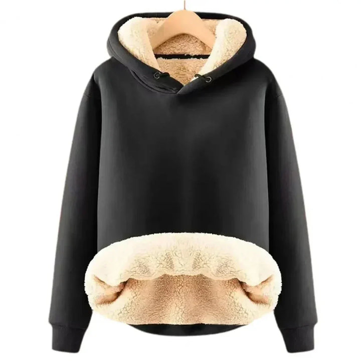 Sweat à Capuche Douillet et Chauffant Femme avec Doublure en Polaire