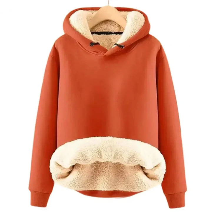 Sweat à Capuche Douillet et Chauffant Femme avec Doublure en Polaire