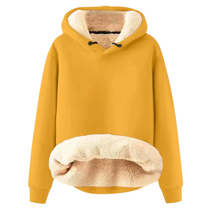 Sweat à Capuche Douillet et Chauffant Femme avec Doublure en Polaire