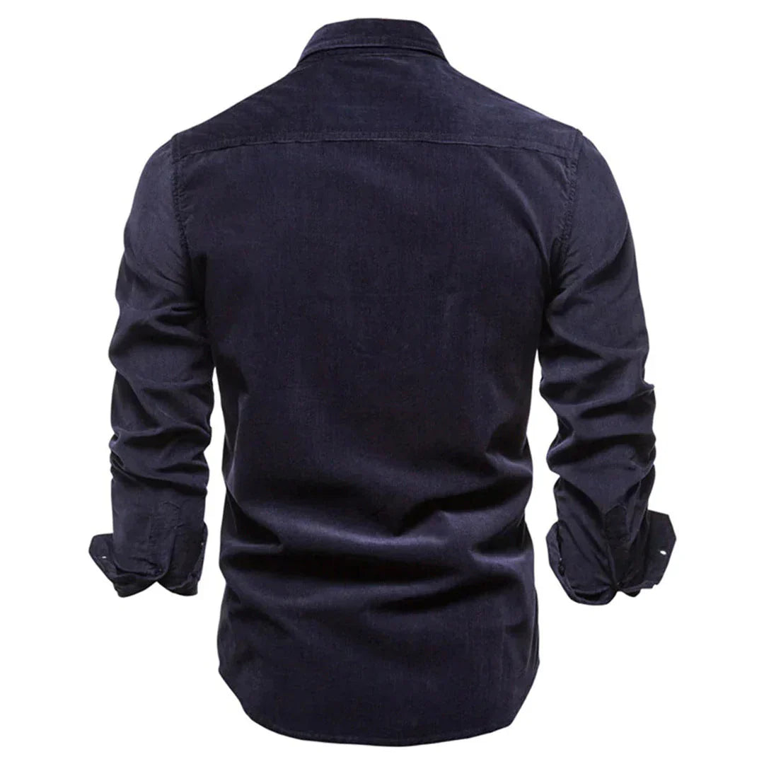 Chemise en corduroy classique pour hommes