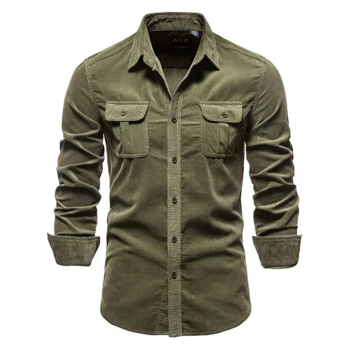Chemise en corduroy classique pour hommes