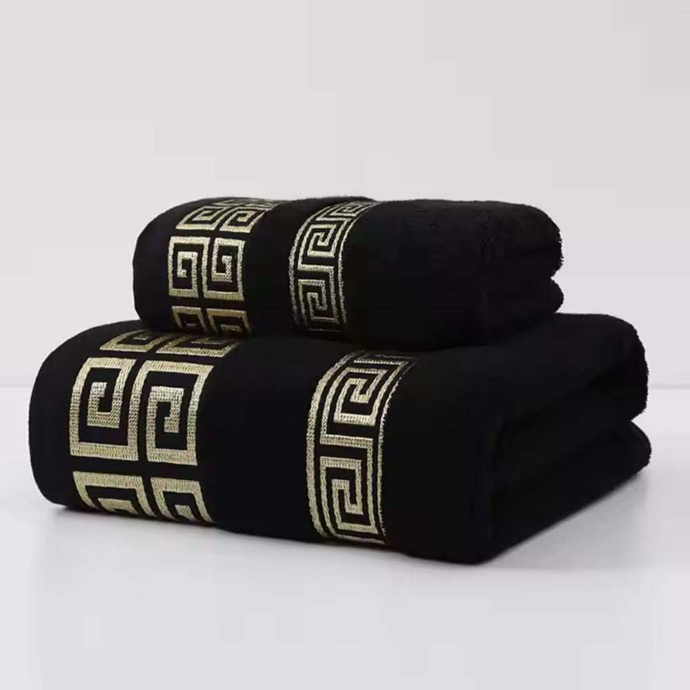 Lot de 2 serviettes en mélange de coton