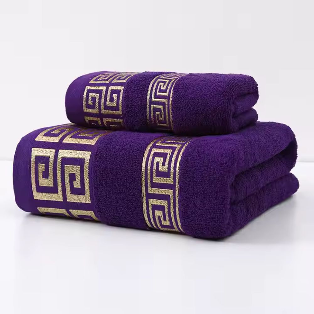 Lot de 2 serviettes en mélange de coton