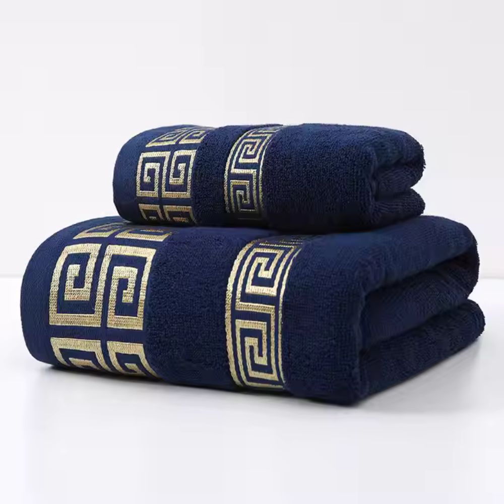 Lot de 2 serviettes en mélange de coton